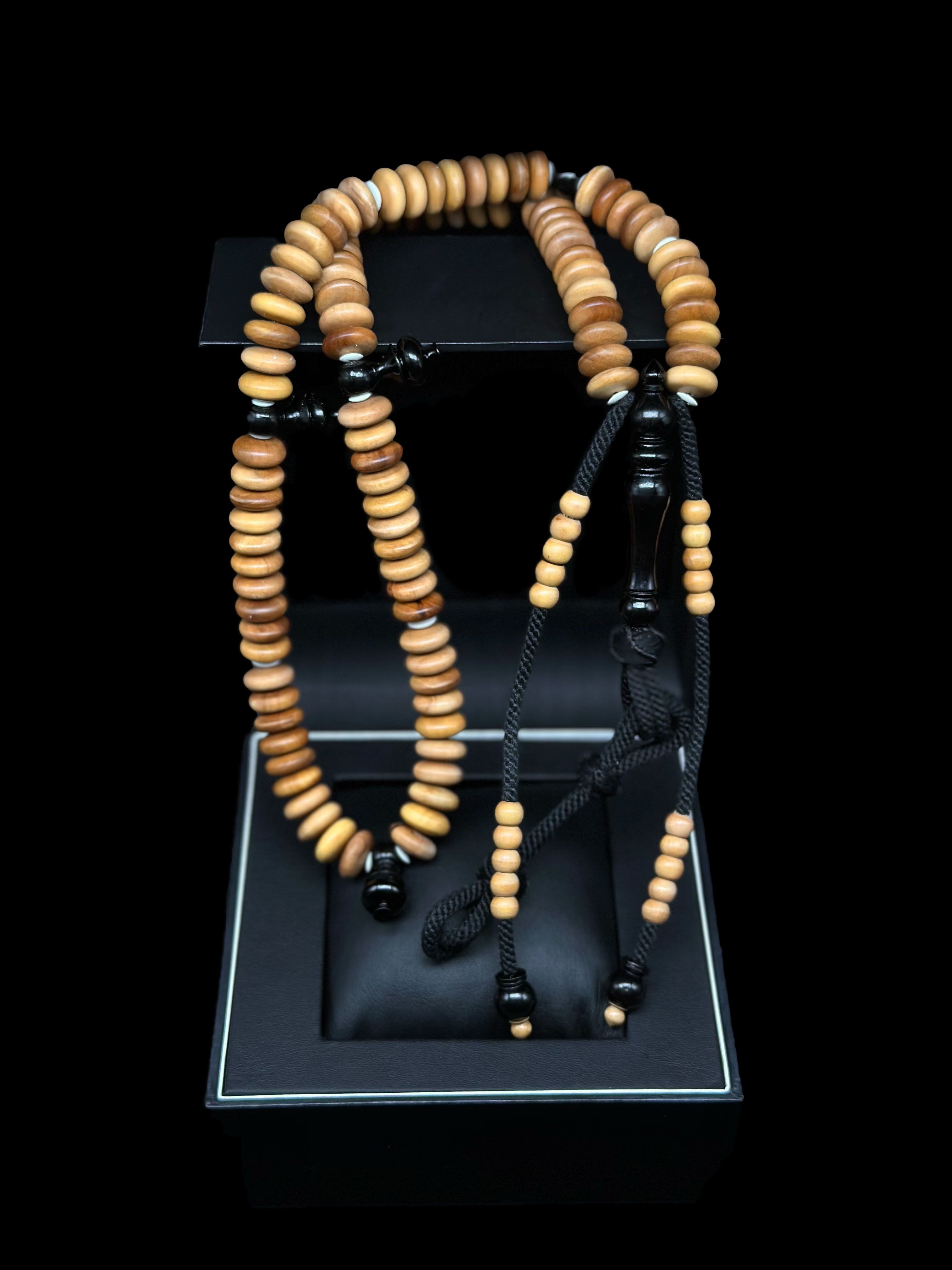 Grade A King Sandalwood x Ebony Tasbih (Fragrant)